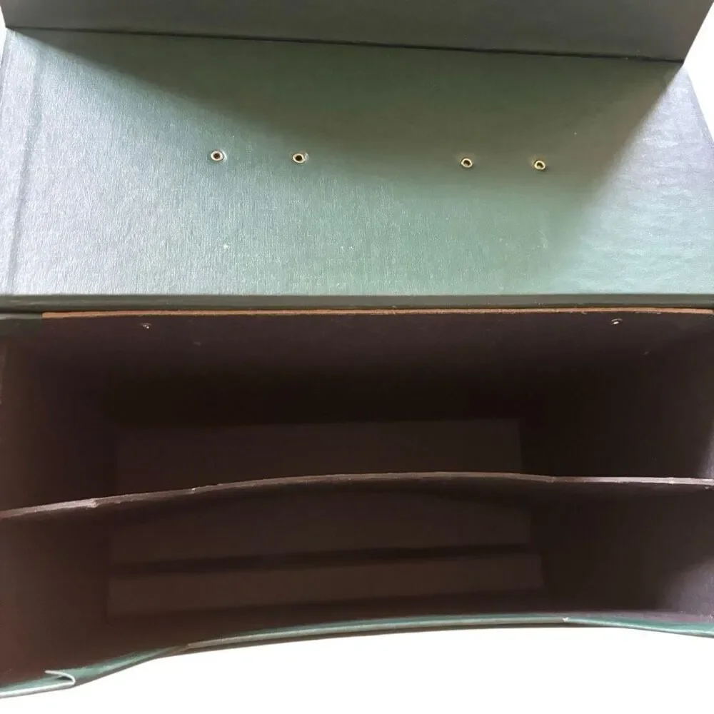 Dignity Memorial Forest Green Carrying Case Hard Storage Box Top Handle Latch⁠